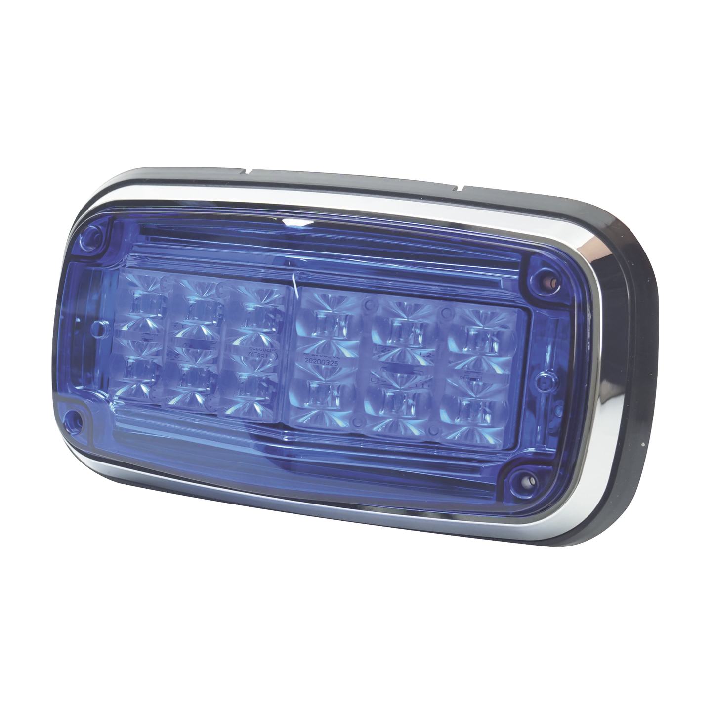 XT1885B|Luz de advertencia 8 X 4", Color Azul, IP67, SAE, Ideal para Ambulancias