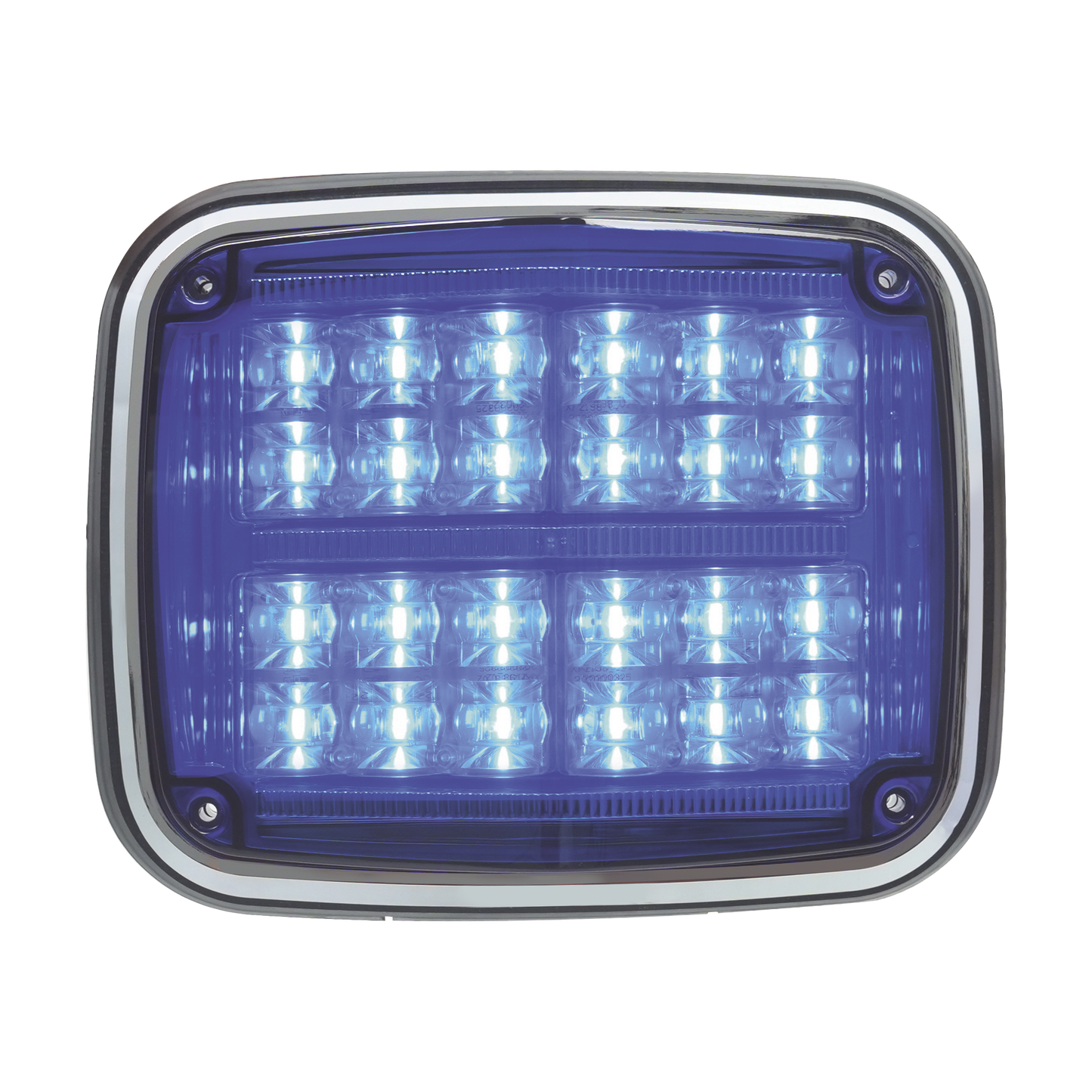 XT1895B|Luz de advertencia de 8 X 6", Color Azul, SAE,  IP67, Ideal para Ambulancias