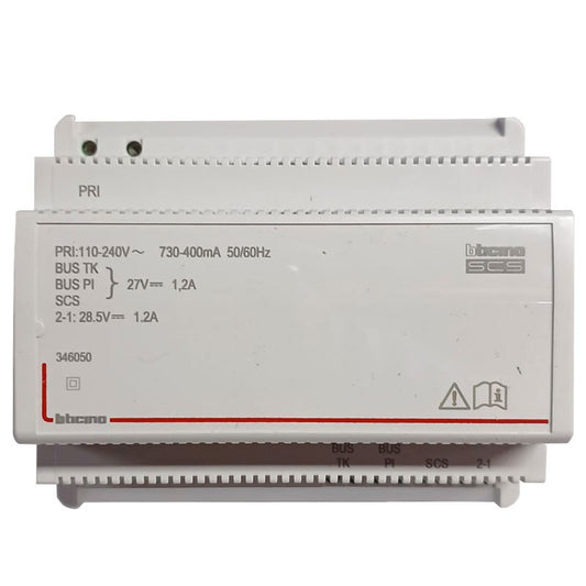 BTV346050 - Fuente de alimentacion para sistema digital 2 hilos, adapt video, 6 DIN