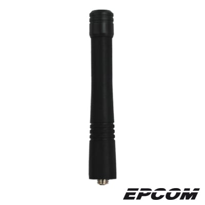 EPC-150RV2|Antena VHF Helicoidal Recortada 148-164 MHz, Versión Mejorada para Radios Portátiles Motorola y los Kenwood TK-240/ 250/ 260/ 270, Conector de Rosca-Monopolo.