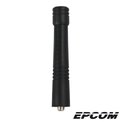 EPC-450RV2|Antena UHF Helicoidal Recortada, 450-470 MHz, Versión Mejorada para Radios Portátiles Motorola y Kenwood TK-340/ 350/ 360/ 370 de Conector Rosca tipo Monopolo.