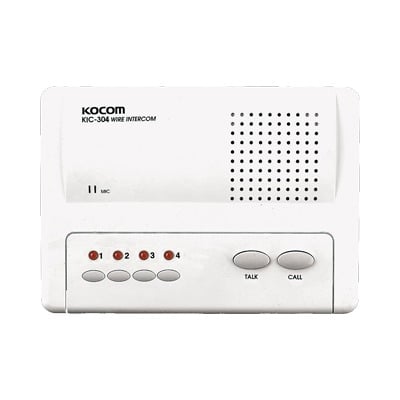 KIC-304|Sistema de intercomunicador manos libres para 4 extensiónes