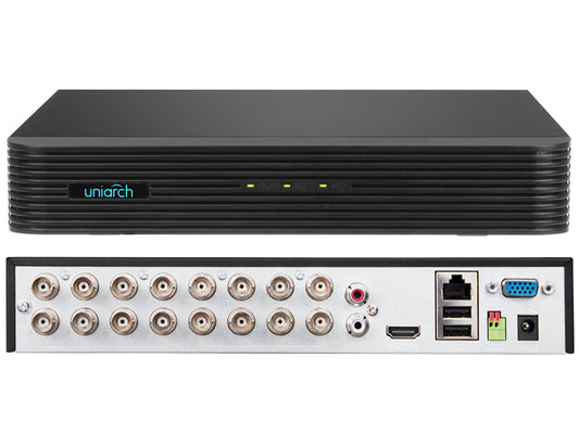 XVR-116G2 - DVR PENTAHIBRIDO 5MP UNIARCH DVR/XVR XVR-116G2 16CH SOPORTA AHD/TVI/CVI/ANALOGO/IP 16CH HD