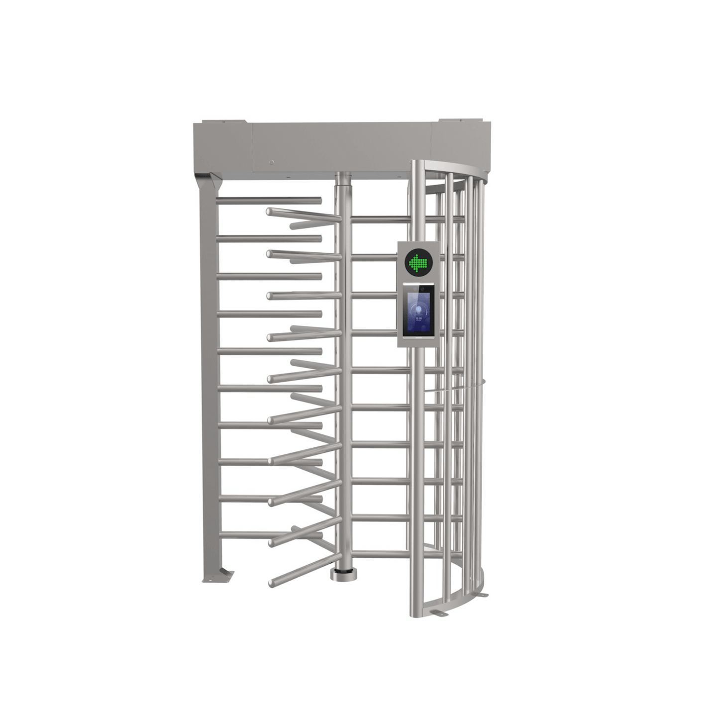 DS-K3H4410-120/PG-DM60|Torniquete SENCILLO (1 Carril) de Cuerpo Completo Bidireccional / Exterior /  Acero Inoxidable SUS304 / 30 Personas por Minuto / Compatible con Reconocimiento Facial (Terminal no Incluida)
