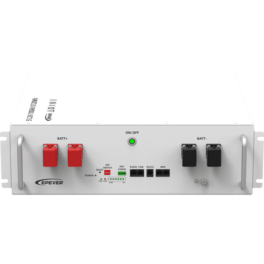 LFP100EP51.2V2|Batería de Litio LiFePO4 51.2Vcc, 5.12Kwh, Rack 4UR para Montaje en Rack,