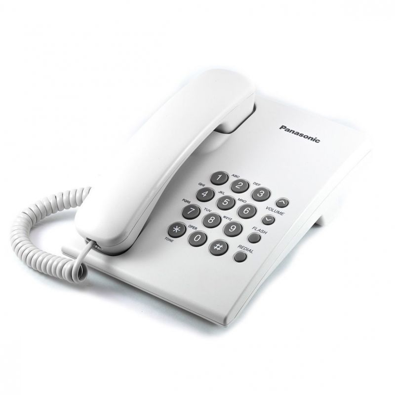 KX-TS500MEW - Teléfono Unilinea Estándar Blanco