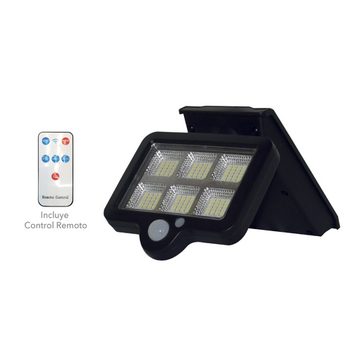 GENERICO Luz Led inteligente con panel solar control remoto y sensor mov