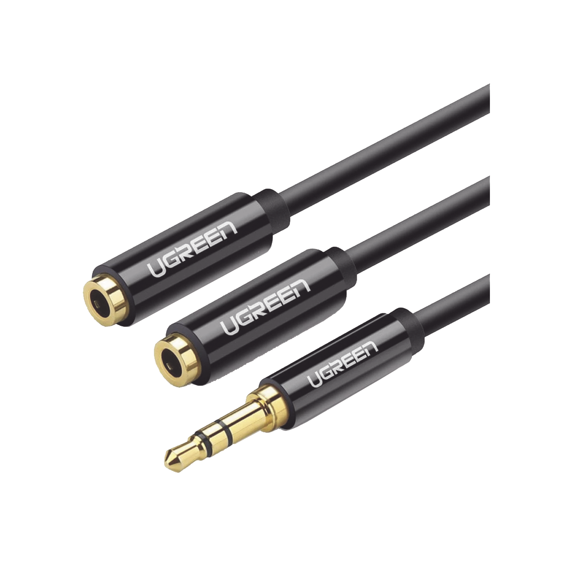 Cable de audio 3.5 hembra a 2 plug 3.5 macho